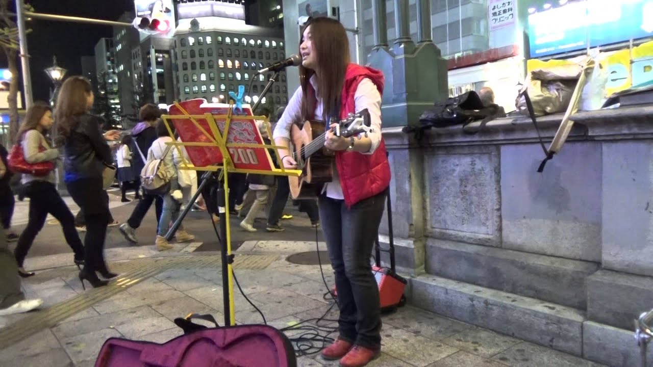 【田中眞紀子】 心斎橋路上ライブ