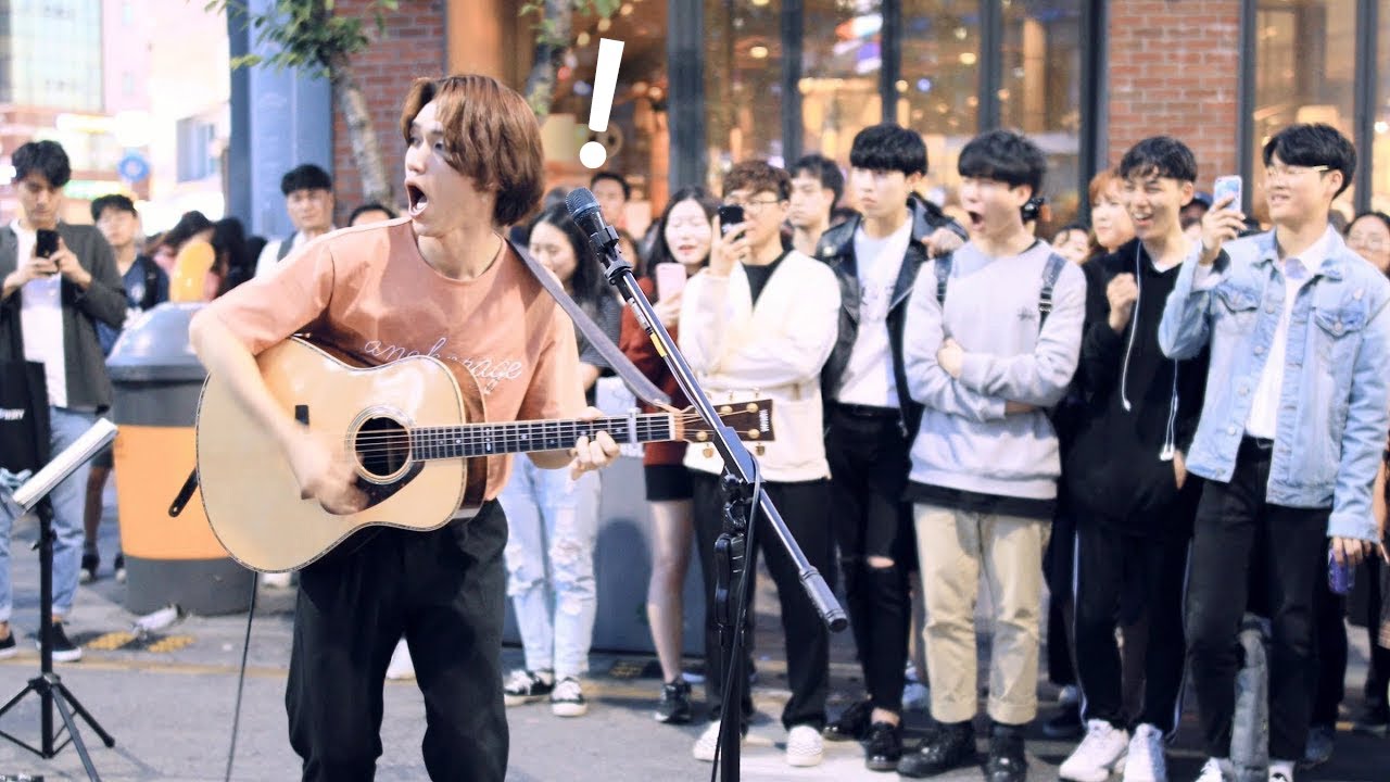 K-POPバンド GIFT ＠韓国 ソウル路上ライブ